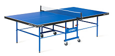 Теннисный стол Start Line Sport 18 мм, мет. кант, без сетки, обрезиненные ролики, регулируемые опоры