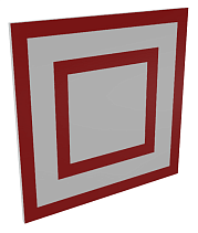 Щит баскетбольный  700х700мм навесной на швед. стенку фанера  