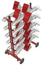 Тележка для транспортировки соревновательных стартовых колодок У26