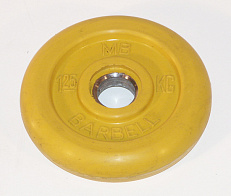 Диск обрезиненный, желтый, 31 мм, 1,25 кг