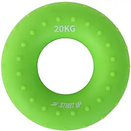 Эспандер кистевой круглый Start Up NT34036 с рельефом 20 кг зелёный