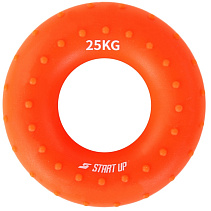 Эспандер кистевой круглый Start Up NT34036 с рельефом 25 кг оранжевый