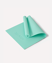 Коврик для йоги и фитнеса FM-101, PVC, 183x61x0,4 см, мятный