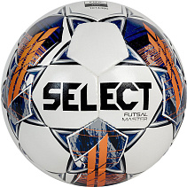 Мяч футзальный SELECT Futsal Master Grain V22, р.4 Синт. кожа (полиуретан) Сине-оранжевый