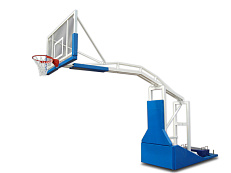 Стойка баскетбольная мобильная складная с выносом 2,25м с электроподьемом стрелы без противовесов