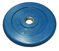 Диск обрезиненный, синий, 31 мм, 20 кг