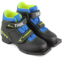 Ботинки лыжные TREK Laser1 NN75 черный/ лого лайм неон