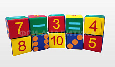 Детские игровые кубики "Учимся считать" (10 кубиков)