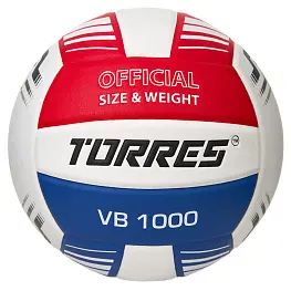 Мяч волейбольный TORRES VB 1000, микрофибра, размер 5