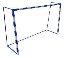 Ворота для гандбола и минифутбола (3,0х2,0х1,0м проф.труба 60х60мм) свободностоящие с разметкой