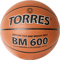 Мяч баскетбольный TORRES BM600, р.5, Синт. кожа (полиуретан)