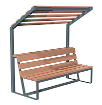 Скамья с навесом