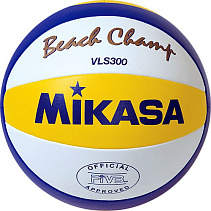 Мяч для пляжного волейбола MIKASA VLS300, р.5, FIVB Approved, синт.кожа микрофибра