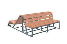 Скамья-шезлонг