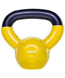 Гиря виниловая STARFIT DB-401  4 кг, желтая