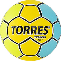 Мяч ганд. "TORRES Training", р.1, ПУ, 4 подкл. слоя, красно-синий