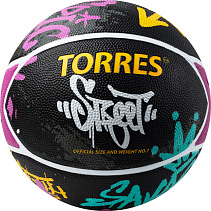 Мяч баскетбольный TORRES Street, B02417, р.7 (резина) 