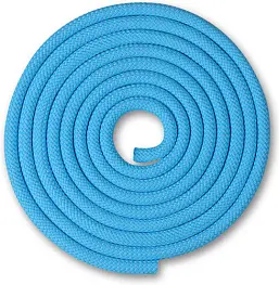 Скакалка гимнастическая INDIGO, утяжеленная, 180г, длина 3м, шнур, голубой
