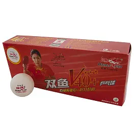 Мяч для настольного тенниса DOUBLE FISH 3*** , профессиональный. ITTF Approved, 10шт.