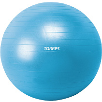 Мяч гимнастический "TORRES", диам. 65 см, эласт. ПВХ с защитой от внезап. взрыва
