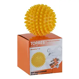 Мяч массажный "TORRES", диам. 7 см, ПВХ 