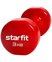 Гантель виниловая Core DB-101, 3 кг, красный Starfit