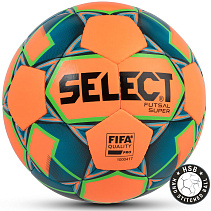 Мяч футзальный SELECT Futsal Super FIFA, р.4, FIFA Pro Синт. кожа (полиуретан) оранжевый