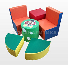 Детский игровой комплект мягкой мебели "Веселый клоун"