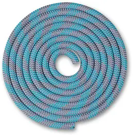 Скакалка гимнастическая INDIGO, утяжеленная, длина 3м, шнур, серо-голубой