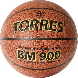 Мяч баскетбольный TORRES BM900, р.7, Синт. кожа (полиуретан)