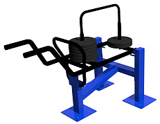 Тренажер для приседаний с изменяемым весом нагрузки