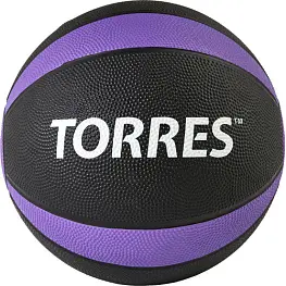 Медицинбол "TORRES" 5 кг, резина, диаметр 23,8 см