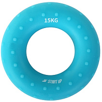Эспандер кистевой круглый Start Up NT34036 с рельефом 15 кг голубой