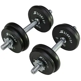 Набор гантелей UP HD2601-20 в карт. коробке 20кг (2*10кг)