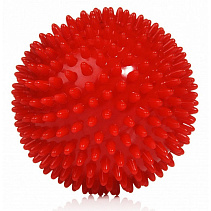 Мяч массажный, диам. 9 см, поливинилхлорид, красный