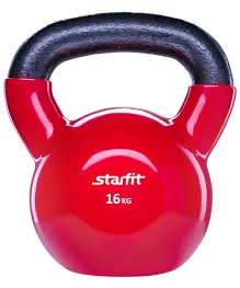Гиря виниловая STARFIT DB-401 16 кг, красная