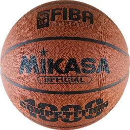 Мяч баск. проф. "MIKASA BQ1000", р.7, для игры в зале, композитная синт. кожа (микрофибра), сертифкат FIBA Approved, нейлоновый корд, бутиловая камера, 8 панелей, клееный, корич-оранж-чер