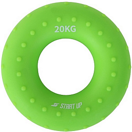 Эспандер кистевой круглый Start Up NT34036 с рельефом 20 кг зелёный