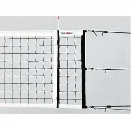 Карманы для антенн "KV.REZAC" арт. 15015876, дл. 1 м, шир. 5 см, ПВХ, на липучках, для сеток клас. волейбола, цв. бело-черный. Вып. функцию огранич. лент.