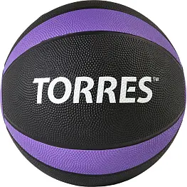 Медицинбол "TORRES" 5 кг, резина, диаметр 23,8 см