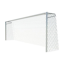 Ворота футбольные юношеские 5х2х1,5 алюминиевые профиль 100х120мм стационарные, с опорами под сетку