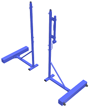 Стойка для бадминтона передвижная с домкратом с противовесом (компл. 2шт)
