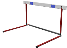 Барьер легкоатлетический тренировочный разборный, сталь-алюминий 5 уровней регулировки