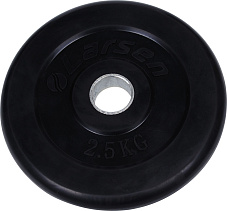 Диск обрезиненный NT121 черный д25,6мм 2,5кг