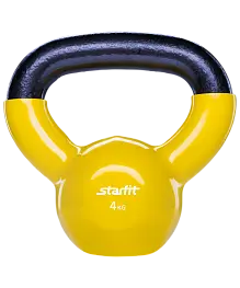 Гиря виниловая STARFIT DB-401  4 кг, желтая