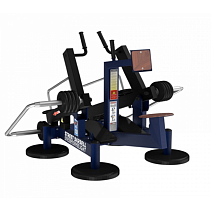 Уличный силовой тренажер для развития мышц спины с изменяемой нагрузкой из положения сидя, в том числе для инвалидов и лиц с ограниченными возможностями здоровья.