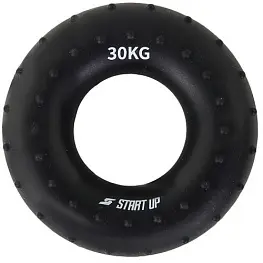 Эспандер кистевой круглый Start Up NT34036 с рельефом 30 кг чёрный