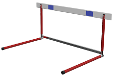 Барьер легкоатлетический тренировочный разборный, сталь-алюминий 4 уровня регулировки