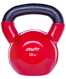 Гиря виниловая STARFIT DB-401 16 кг, красная