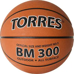 Мяч баскетбольный TORRES BM300, р.5, резина